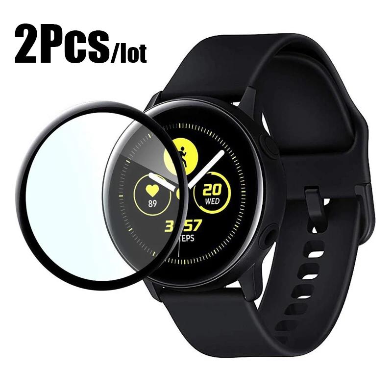 

2Pcs/Lot full film for Samsung Galaxy Watch Active 2 40mm 44mm frontier Screen Protector HD Anti-Bubble on SM-R825F R835F Glass