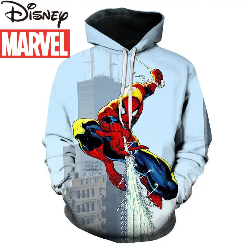 

Disney Marvel Fall/winter Sweater 3D Digital Printing Men's Hooded Sweatshirt Loose Casual All-match Sweater