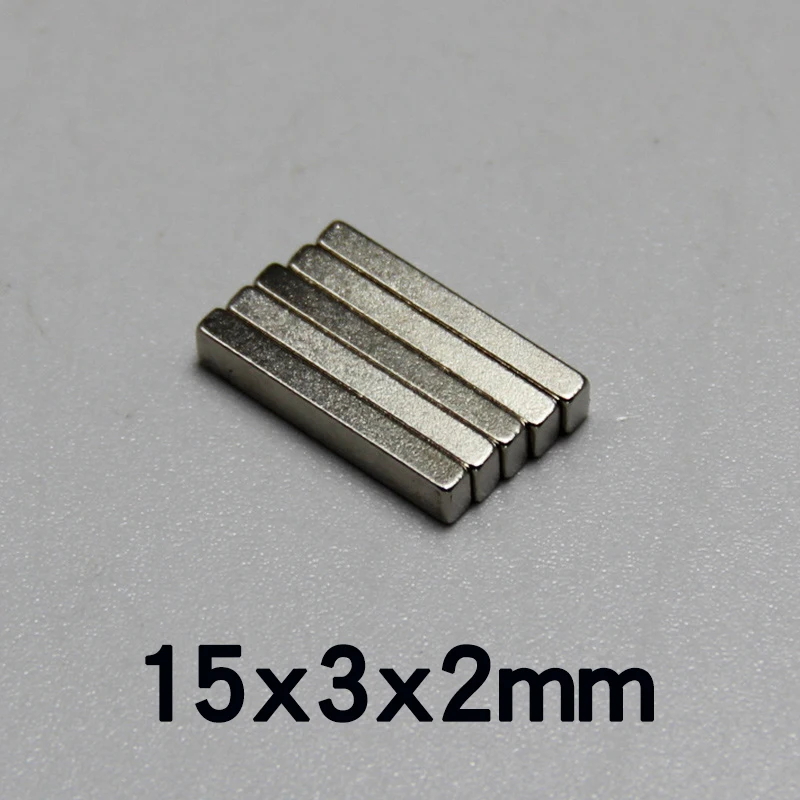 

Неодимовый магнит, постоянный сильный магнит NdFeB N35, 15x3x2 мм, 20/30/50 шт., 15x3x2 мм