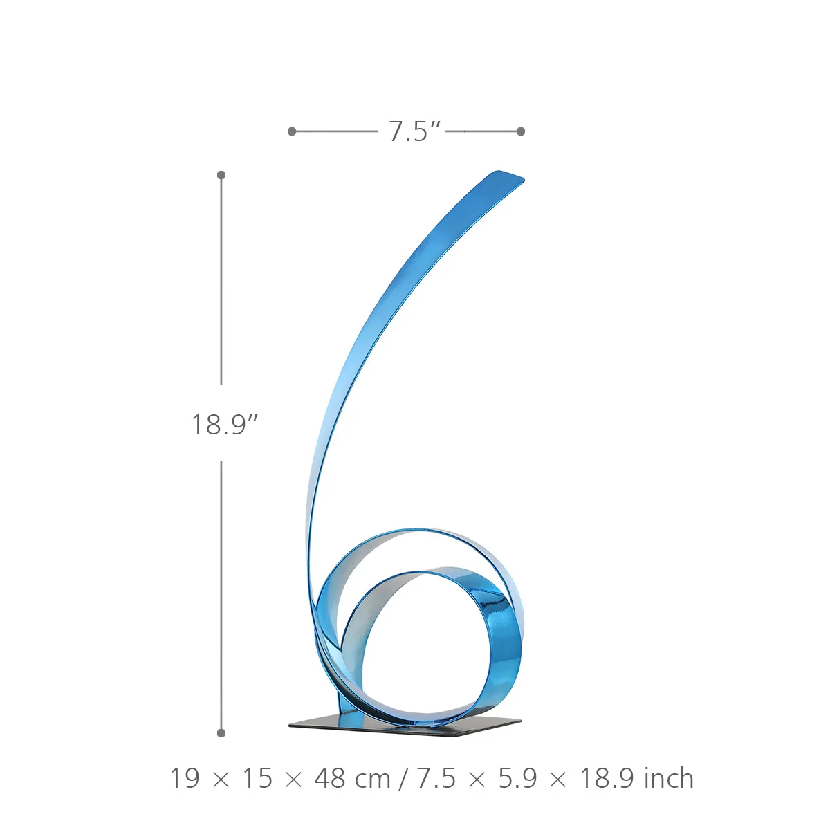Железная восходящая Лента металлическая скульптура абстрактная ручной работы