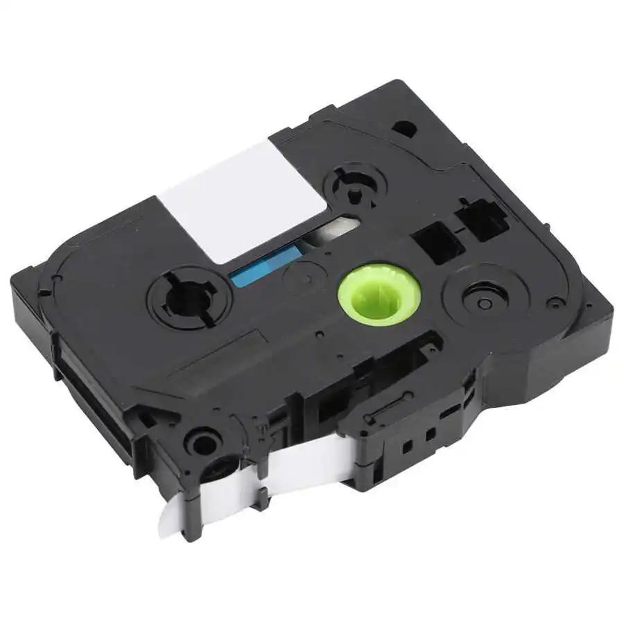 Лента для печати этикеток Brother совместимая с TZe Labeler белая на серебряной ленте 12 мм