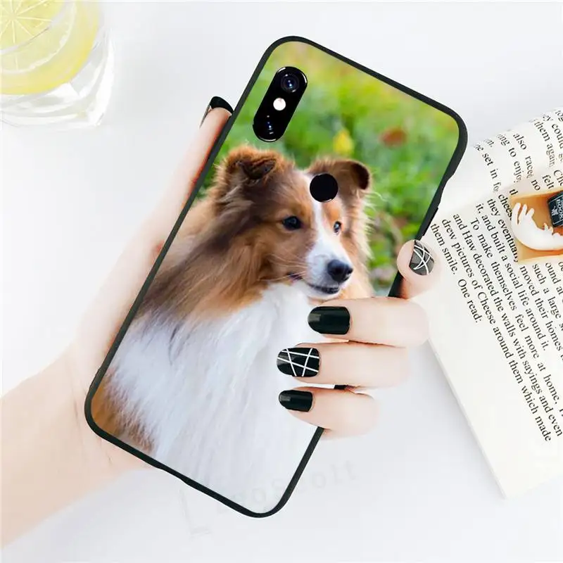

Funny Animal Sheltie dog Phone Cases For Xiaomi Redmi note 7 8 9 t k30 max3 9 s 10 pro lite