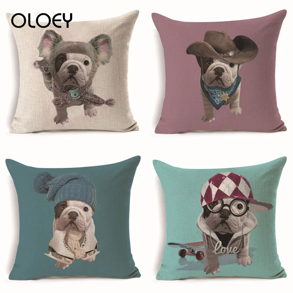 Милые животные портрет натюрморт СОБАКА ОФИС наволочка литературный Вентилятор
