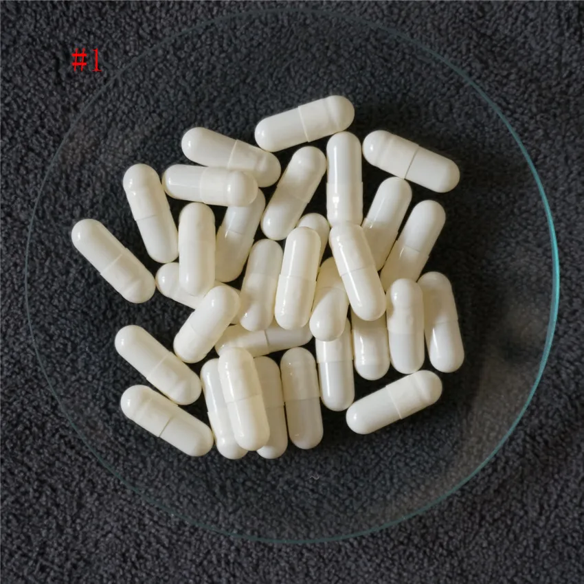 

1# 200pcs/lot Cosmetic 1 Size Empty Gelatin Capsules Size 1 DIY Hollow Gelatin Capsules ,Refillable joined or Separated Capsules