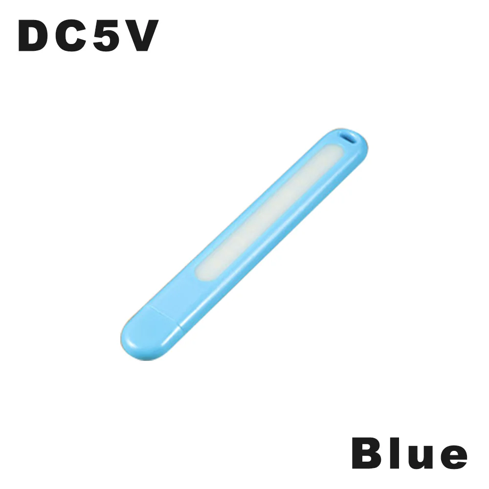 DC5V портативный светодиодный USB светильник для книг u-диск светодиодный светильник 12 Светодиодный s мини лампы для чтения 4 Вт USB ночной Светильник для защиты зрения для мобильных устройств - Испускаемый цвет: Синий