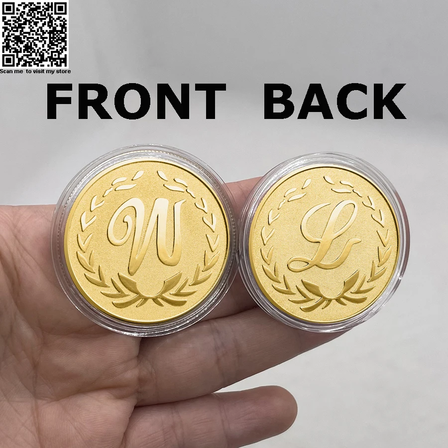 

Beautiful Gold Or Silver Colored LW Coin for Good Luck Collection and Gift