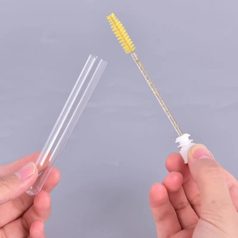 

1PCS Reusable Eyebrow Brush Tube Disposable Eyelash Brush Eyebrow Dust-Proof Tube Mascara Brushes
