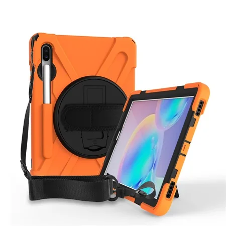 Orange Для Galaxy Tab S6 10,5 дюймов чехол, ударопрочный чехол с карандаш держатель для samsung Galaxy Tab S6 10,5 T860 T865 - Цвет: Orange