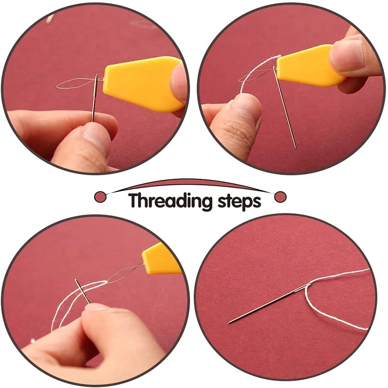 Иглы Dailylike большие из нержавеющей стали для вышивки крестиком 32 шт. 4 размера