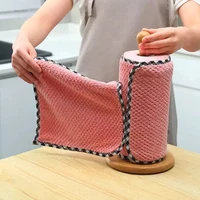 10 pcs the fabric does not stick to oil does not pull out hair and absorbs water kitchen hand wipes dish wipes table towels