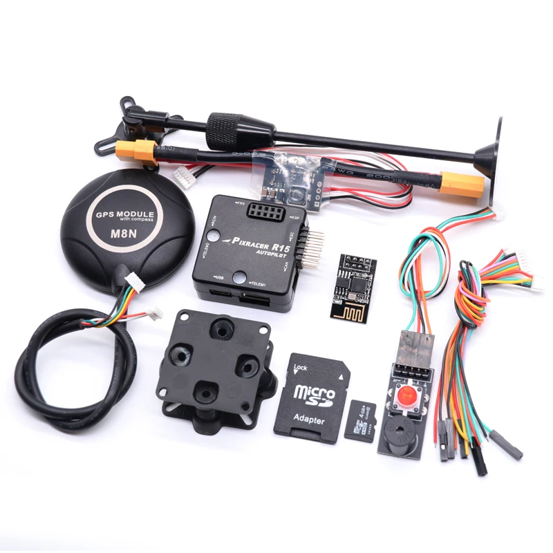 Контроллер полета PIXRACER R15 PX4 Pixhawk автопилот M8N GPS XT60 силовой модуль амортизатор FPV