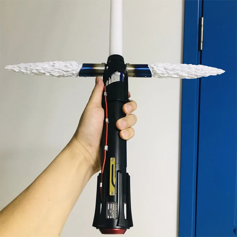 Звездные войны Kylo Ren Crossguard сабля Металлическая рукоятка пиксельный меч световой