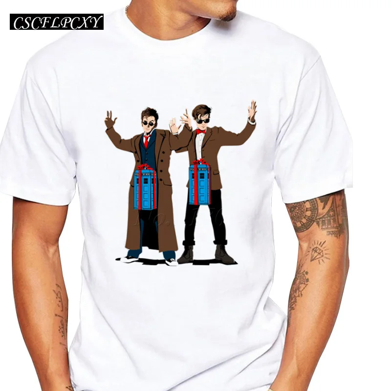 Самый дешевый Доктор Кто Мужская футболка Винтажный стиль короткий рукав