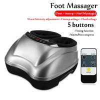 110220v electric shaking foot massager air compression infrared heating therapy kneading shiatsu health care machine withremote