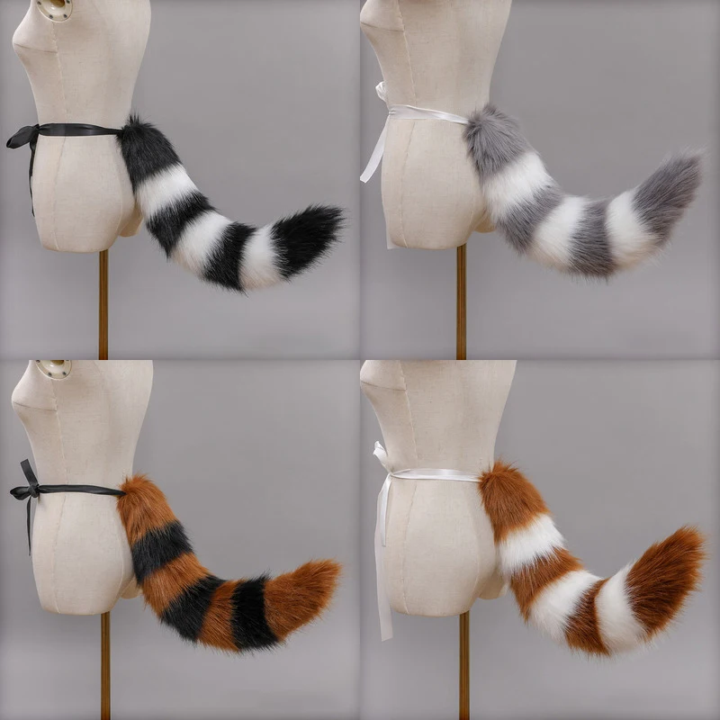 

Fur Animal Tail Furry Wolf Fox Ear Headband Hairpin Cosplay Props Halloween Costume for Christmas Gifts Accessories wholesale