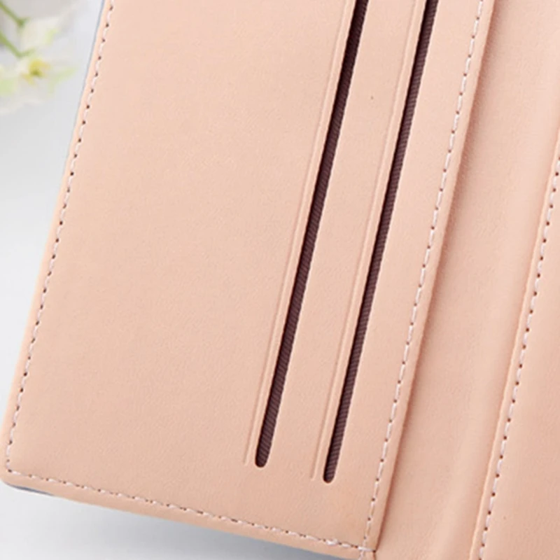 

Ladies Wallet Wallet Wallet Leather Ladies Coin Purse Bank Card Case Photo Case