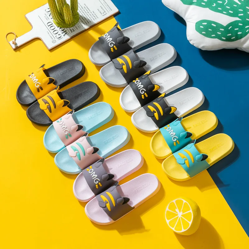 Шлепанцы для мужчин и женщин пляжные сандалии на мягкой подошве Мультяшные