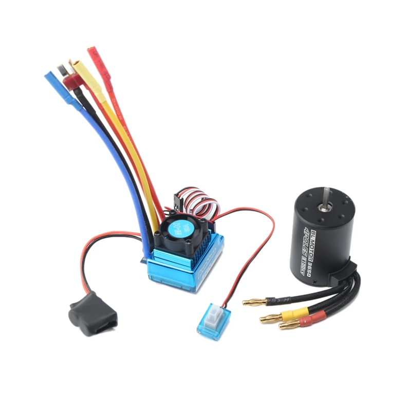 

3650 3100Kv бесщеточный двигатель с 60A бесщеточный Esc комбо для 1:10 Rc автомобиль Rc лодка часть