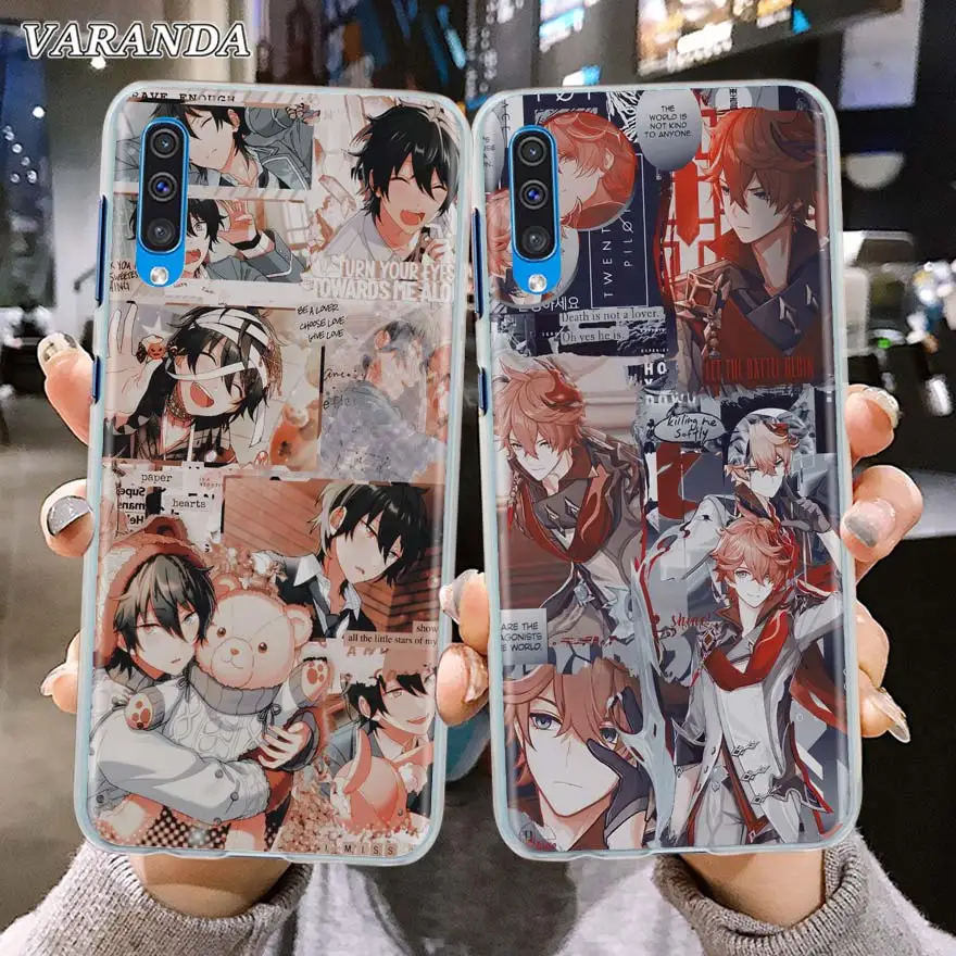 Genshin Impact Silicone Phone Case For Samsung Galaxy A51 A71 A50 A21s A10 A30 A40 A70 A31 A41 A12 A02s Soft Back Cover Coque