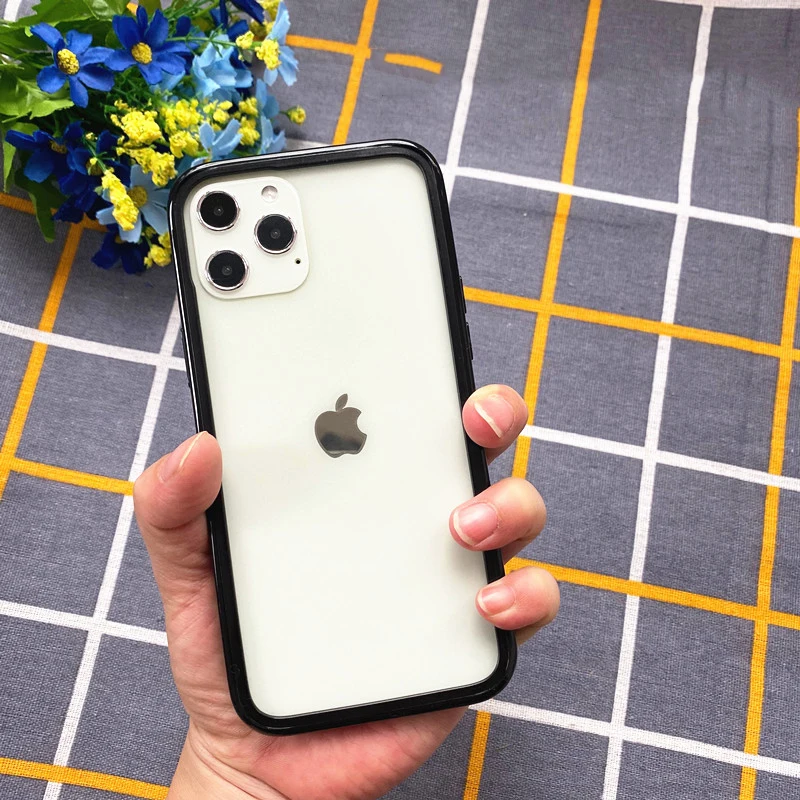 Slim Clear Silicone Bumper Frame For iphone 13 Pro Max 14 12 Mini 13Mini Soft TPU Anti-Knock Protective Case