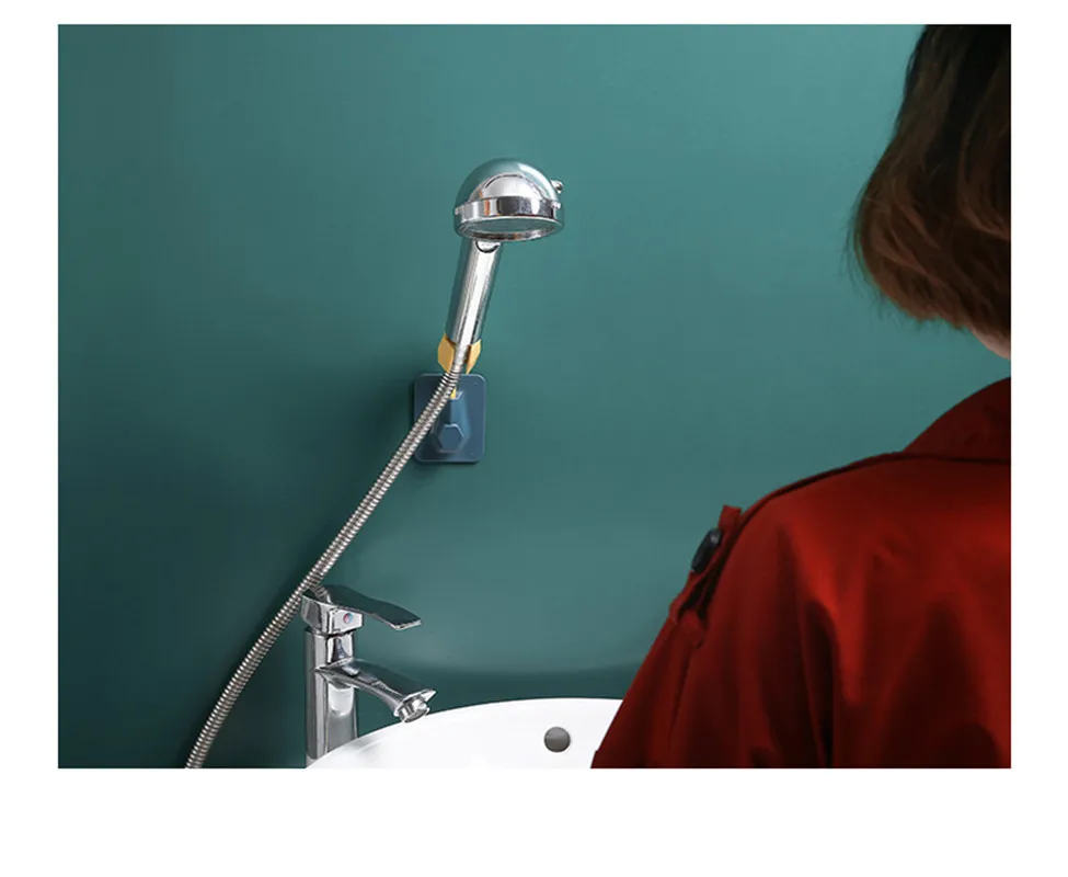 

SHAI New Arrival Shower Head Holder Wall Mounted Shower Holder Bathroom Accessory 7-Speed Adjustable Shower Bracket Easy To Use