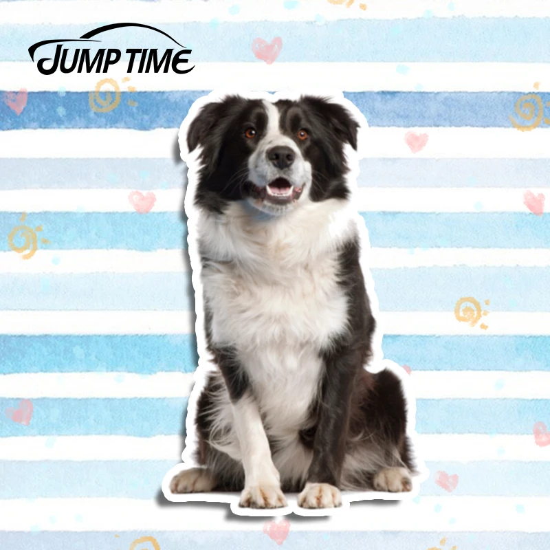 Время скачка 13 см x 8 для пастухи симпатичная собака графика 3D Автомобильные