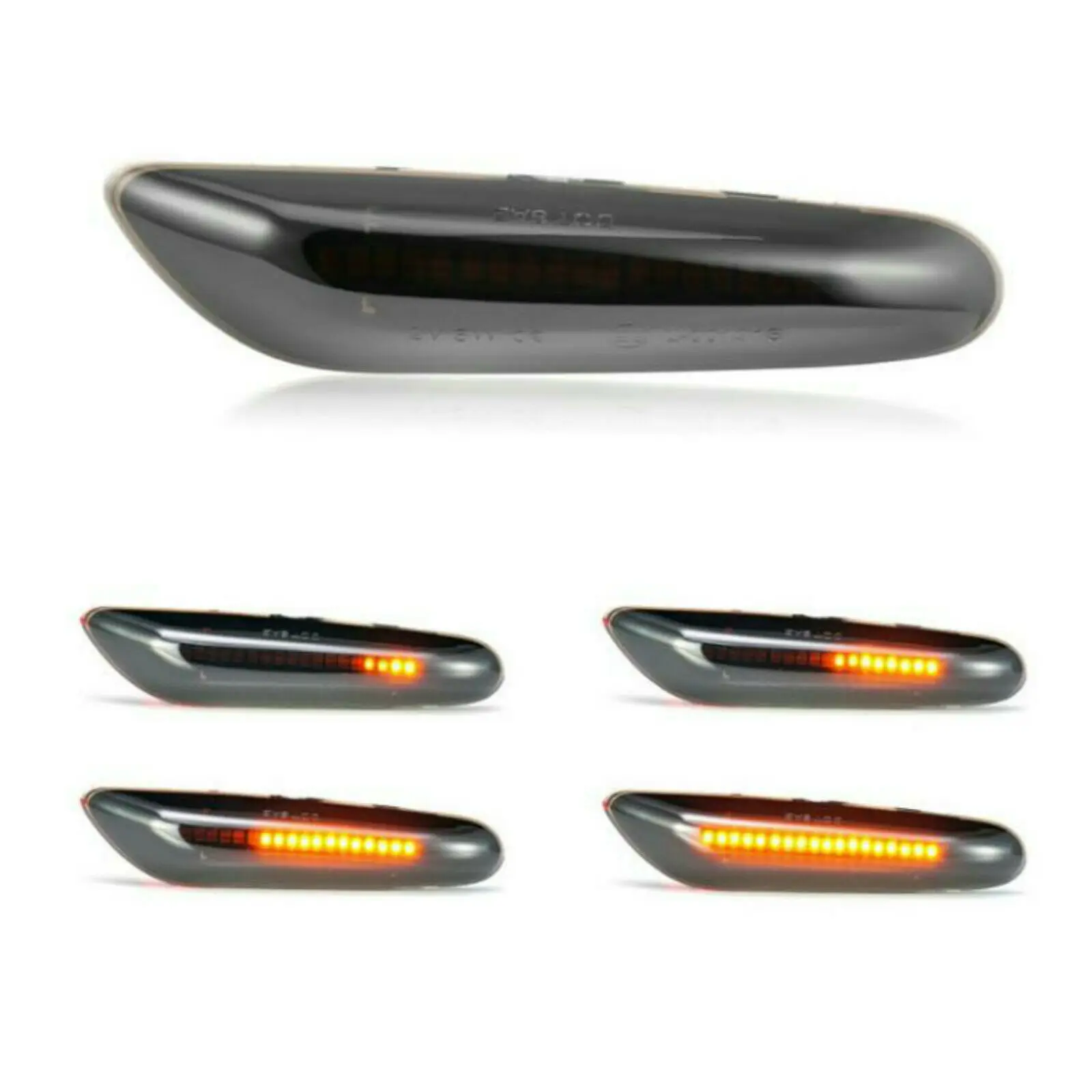 

2 шт. дымовые линсветильник, Динамический светодиодный поворотный сигнал, автомобильный Боковой габаритный фонарь, поворотный сигнал, водо...