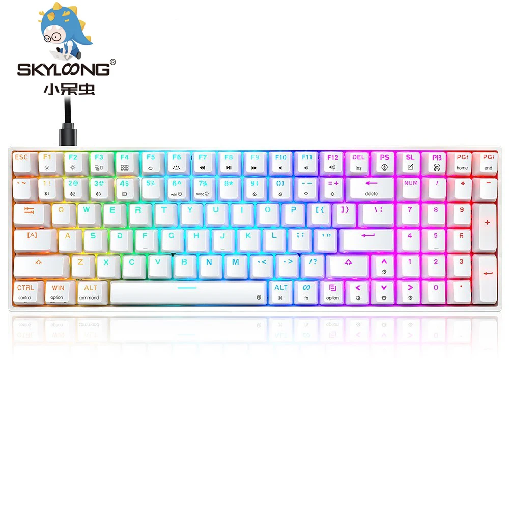 

SKYLOONG SK98 98 Keys Gaming Optical Keyboard USB Wired RGB Backlit Gamer Mechanical Keyboard For Desktop Tablet Laptop SK98