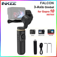 inkee falcon 3 axis action camera handheld gimbal stabilizer anti shake wireless control for gopro hero 10 9 876 osmo insta360