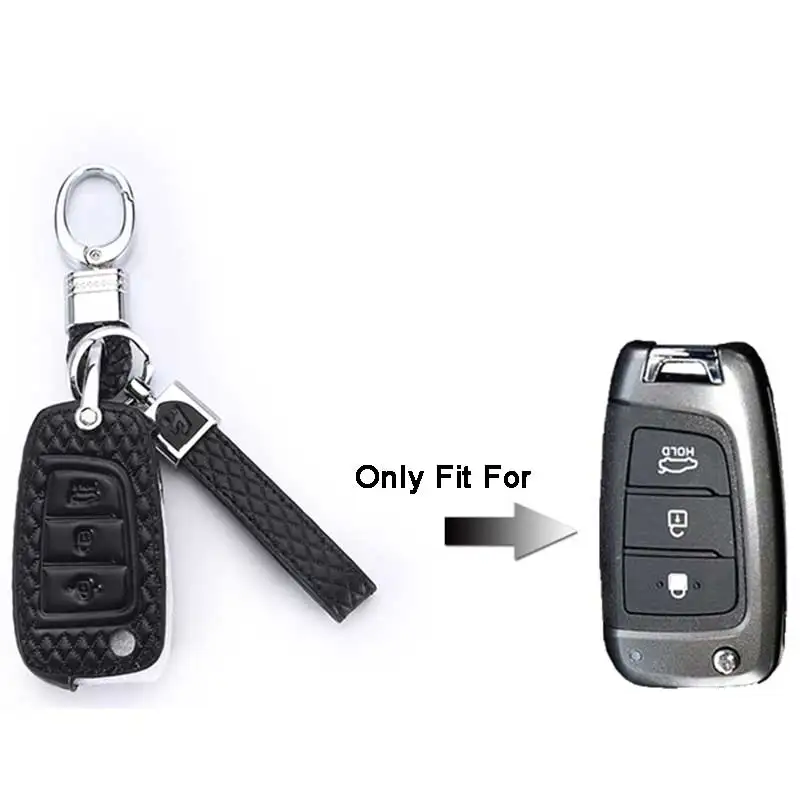 Чехол для автомобильного ключа из натуральной кожи силиконовый чехол Hyundai Solaris 2016