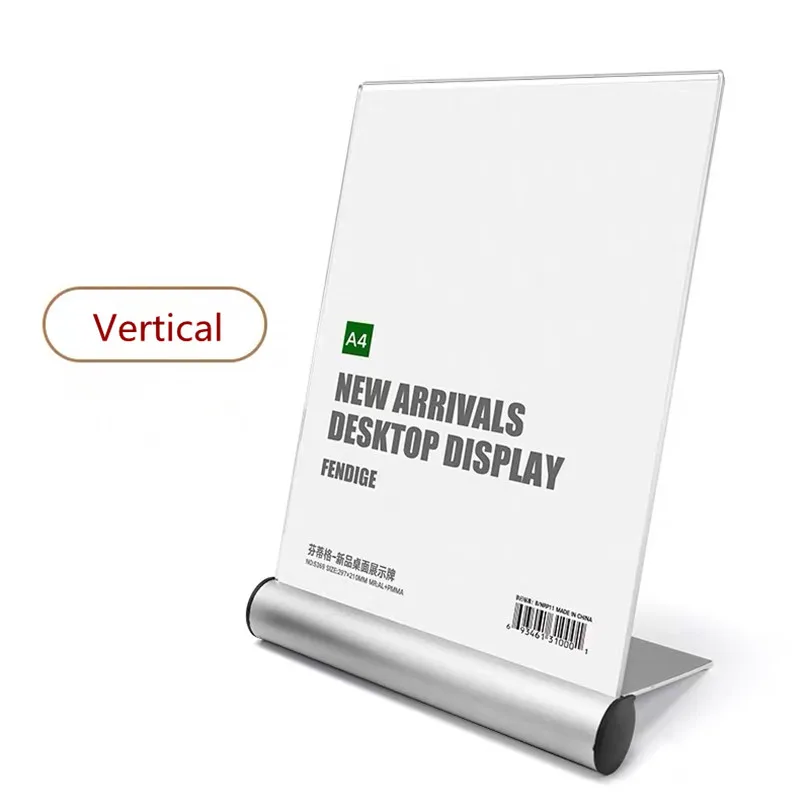 A4 L-образная настольная акриловая ценовая этикетка держатель знака