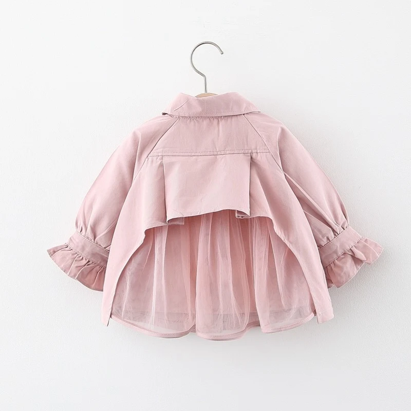 Плащ для девочек весна осень 2020 кардиган детей младенцев сетчатая верхняя одежда