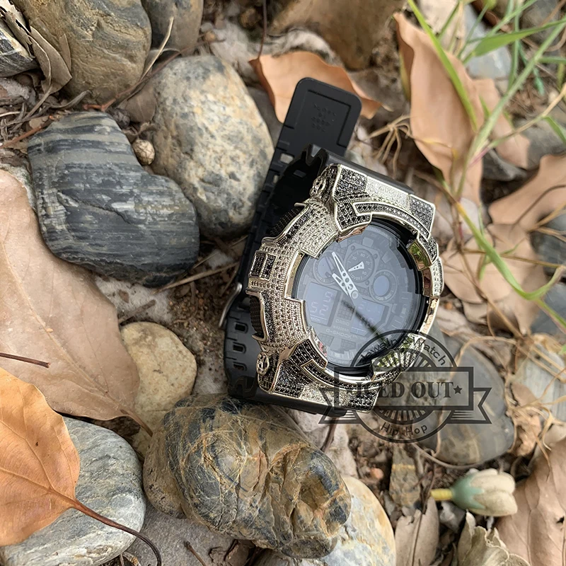 Бесплатная доставка льдом в стиле хип-хоп G SHOCK лаборатории с бриллиантами и