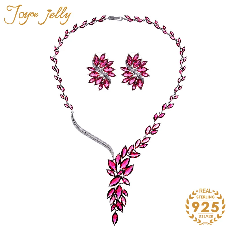 JoyceJelly серебряные ювелирные изделия для женщин Свадебные комплекты с