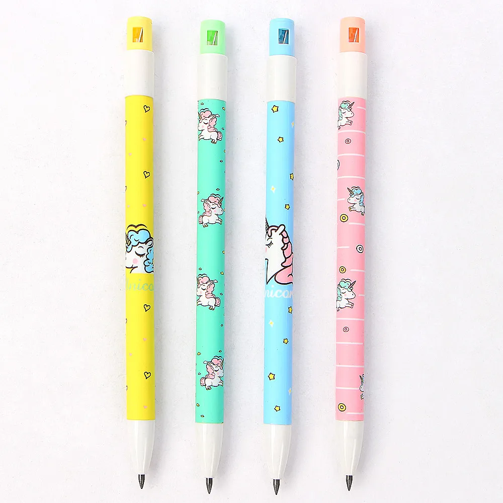 Механический карандаш с единорогом 4 шт./лот 2 0 мм автоматический для учеников
