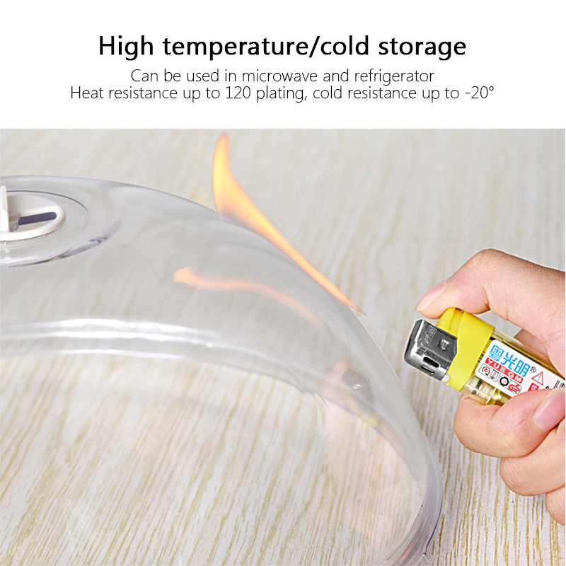 

Professional Microwave Food Anti-Sputtering Cover With Handle Heat Resistant Lid for Microwave Food Dropshipping Kitchen Tools