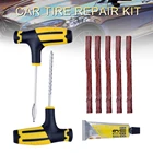 Инструмент для ремонта автомобильных шин, набор инструментов для ремонта шипов, набор для ремонта автомобильных велосипедных шин, пробка для прокола, аксессуары для гаража и автомобиля