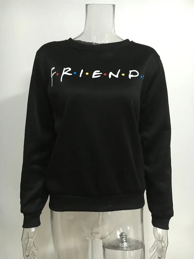 

Friends Hoodies Sweatshirts 2022 Women Casual Kawaii Harajuku Fashion Punk For Girls Clothing European Tops Korean