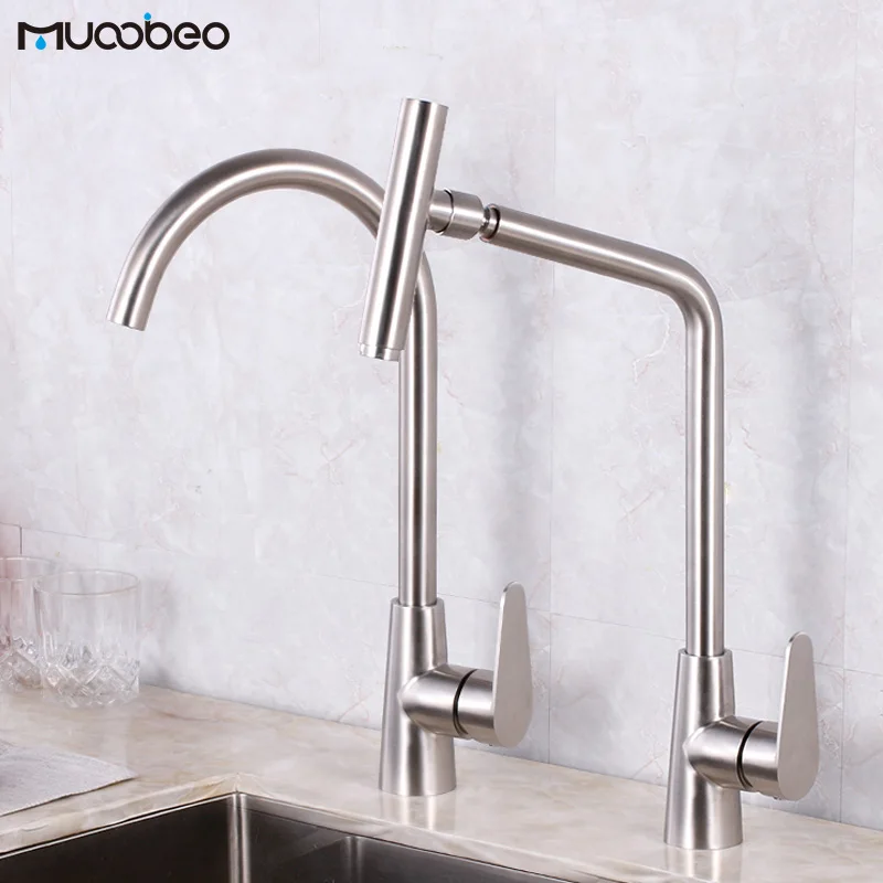 Смеситель из нержавеющей стали SUS 304 кран для раковины с одной ручкой современный