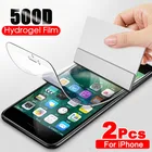 Гидрогелевая пленка для iPhone 7 8 Plus 6 6s SE 2, мягкая защитная пленка для iPhone 11 X XR XS Max 12 Pro Max, 2 шт., 500D