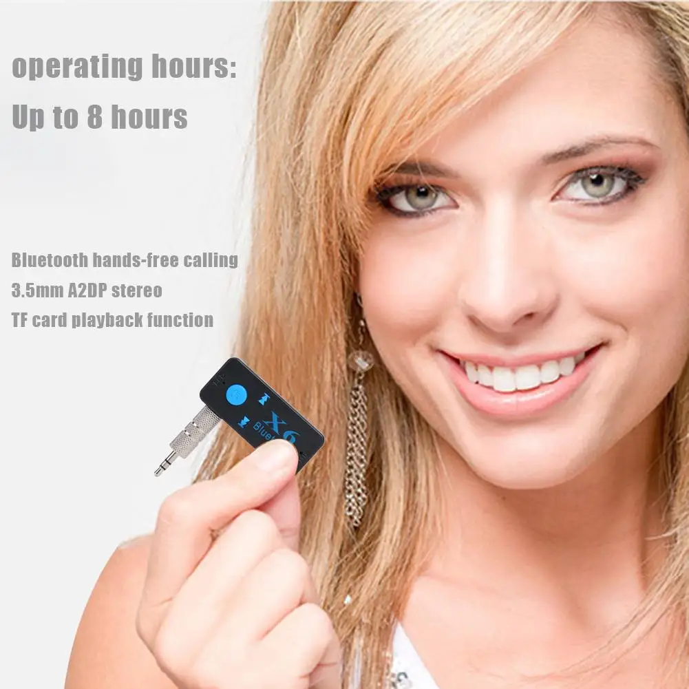 Handsfree беспроводной Bluetooth приемник классический деликатный X6 3 5 мм AUX