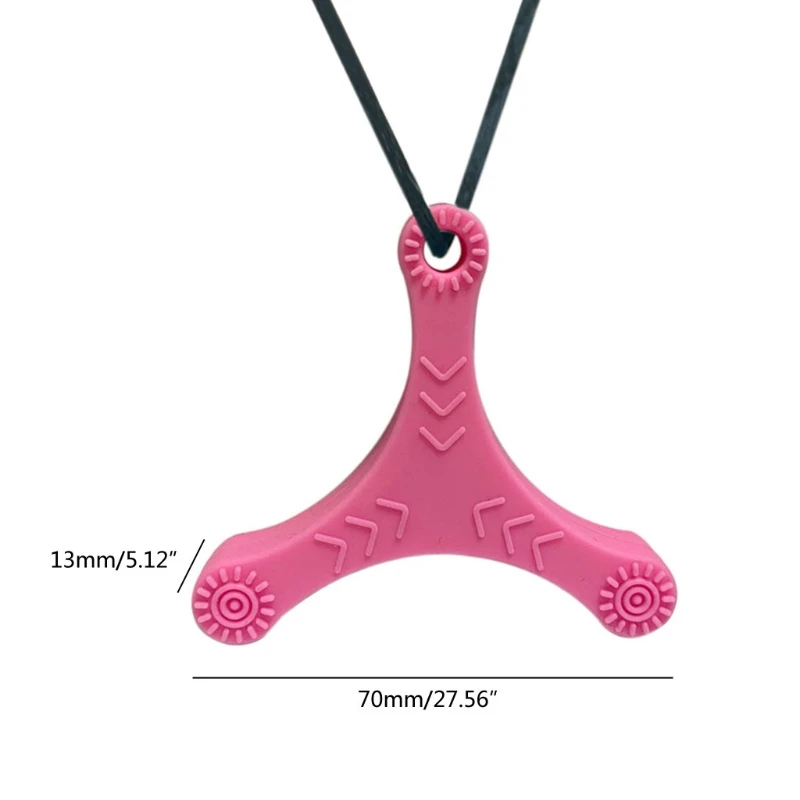

1Pc Sensory Chew Necklace Darts Chewy Kids Silicone Biting Pencil Topper Teether Toy, Silicone teether for children with autism