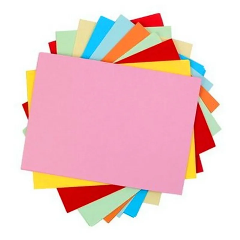 100 листов A4 цветная копировальная бумага 80 г разноцветная без покрытия 12 цветов