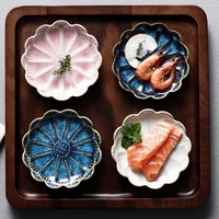 japanese kiln turned dish ceramic snack dish saucer restaurant hot pot sauce dish snacks dishes sushi plate dessert candy tray