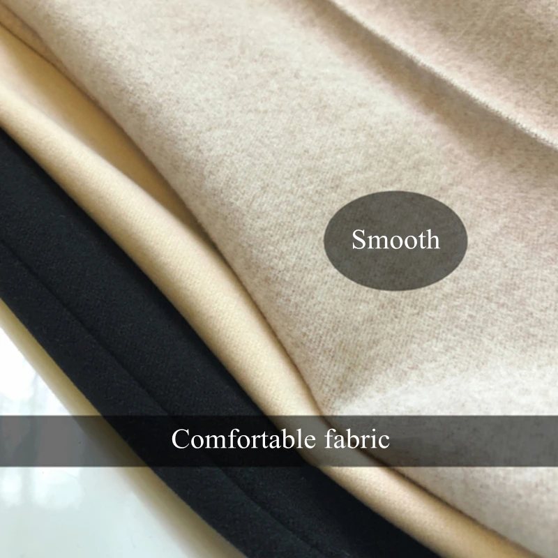 Зимние плотные женские теплые шаровары шерстяные штаны осенние тонкие брюки с