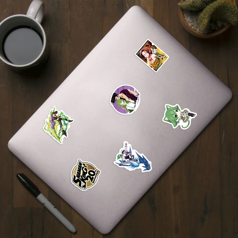 

50pcs Shaman King Anime Peripheral Graffiti Stickers Luggage Laptop Waterproof Removable PVC Decoration