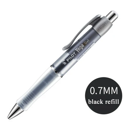 Black-black refill 1 шт Япония пилот нейтральная ручка Анти-усталость BL-415V-RT 0,7 мм удобная ручка подпись ручка 5 цветов - Цвет: Black-black refill