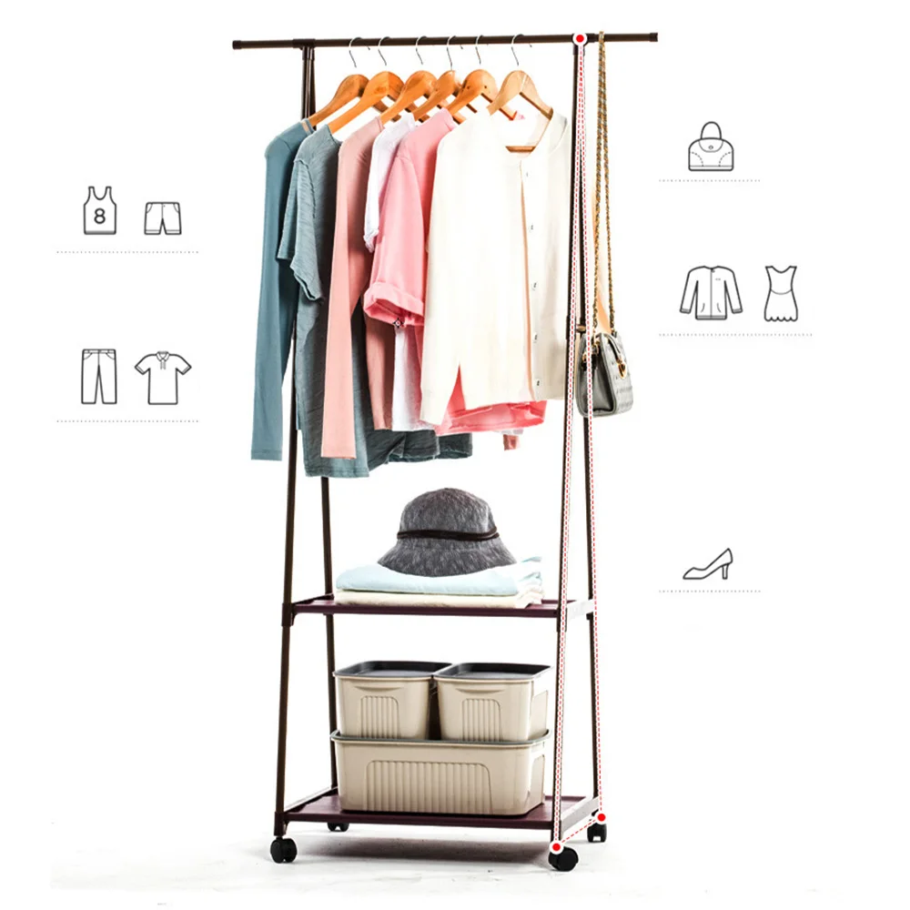 Напольная стойка для пальто стальная труба съемная напольная вешалка обуви