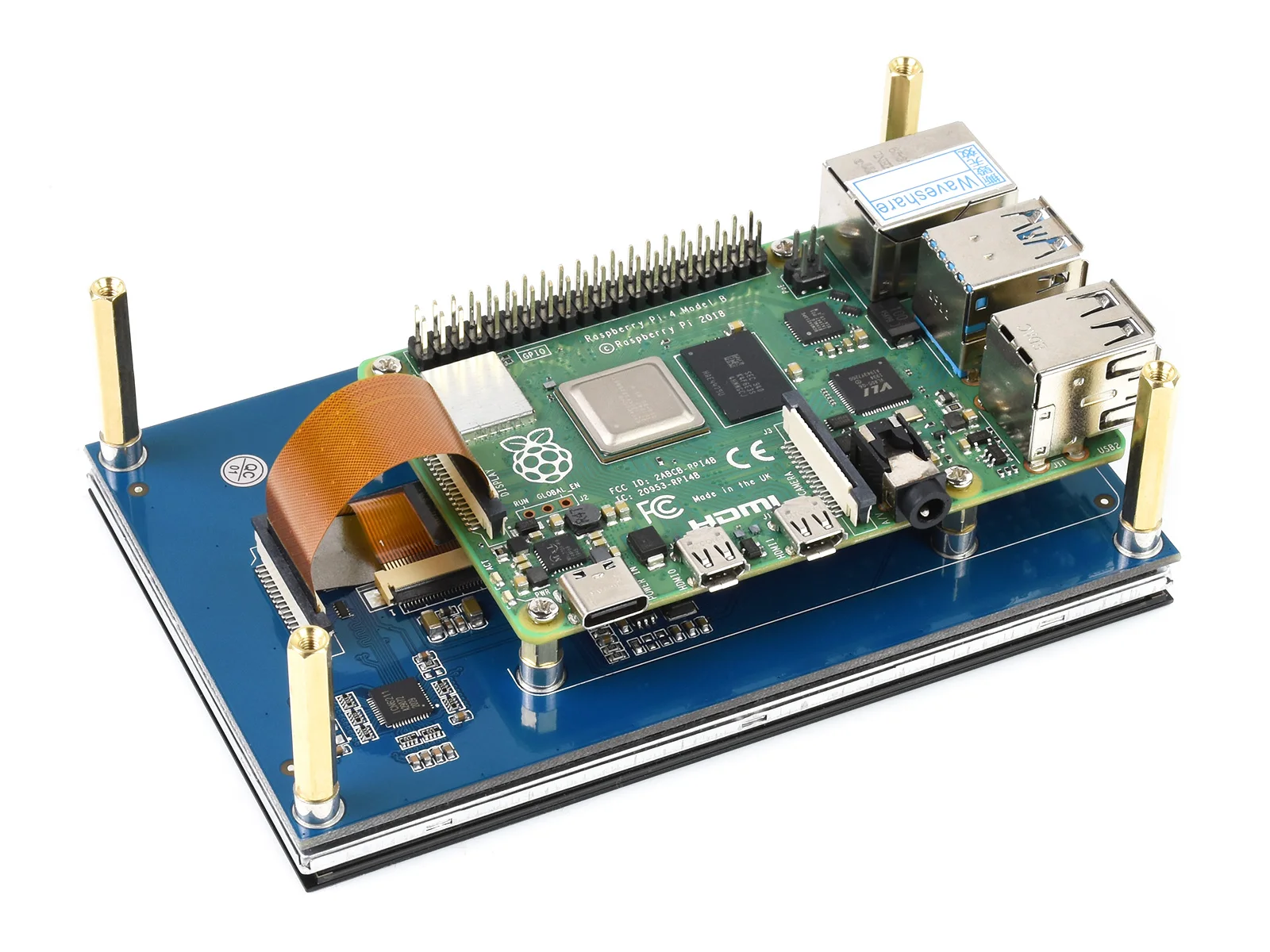 5 дюймов DSI ЖК-дисплей емкостный сенсорный экран Дисплей 800 × 480 Интерфейс