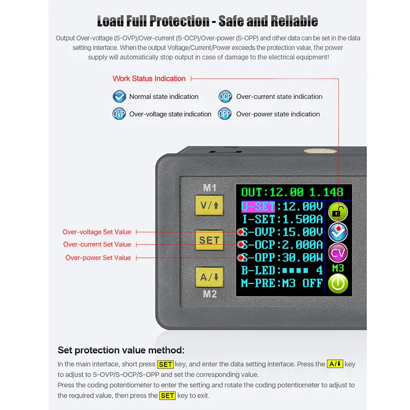 DPS3003 цифровой управляемый постоянный ток программируемый блок питания